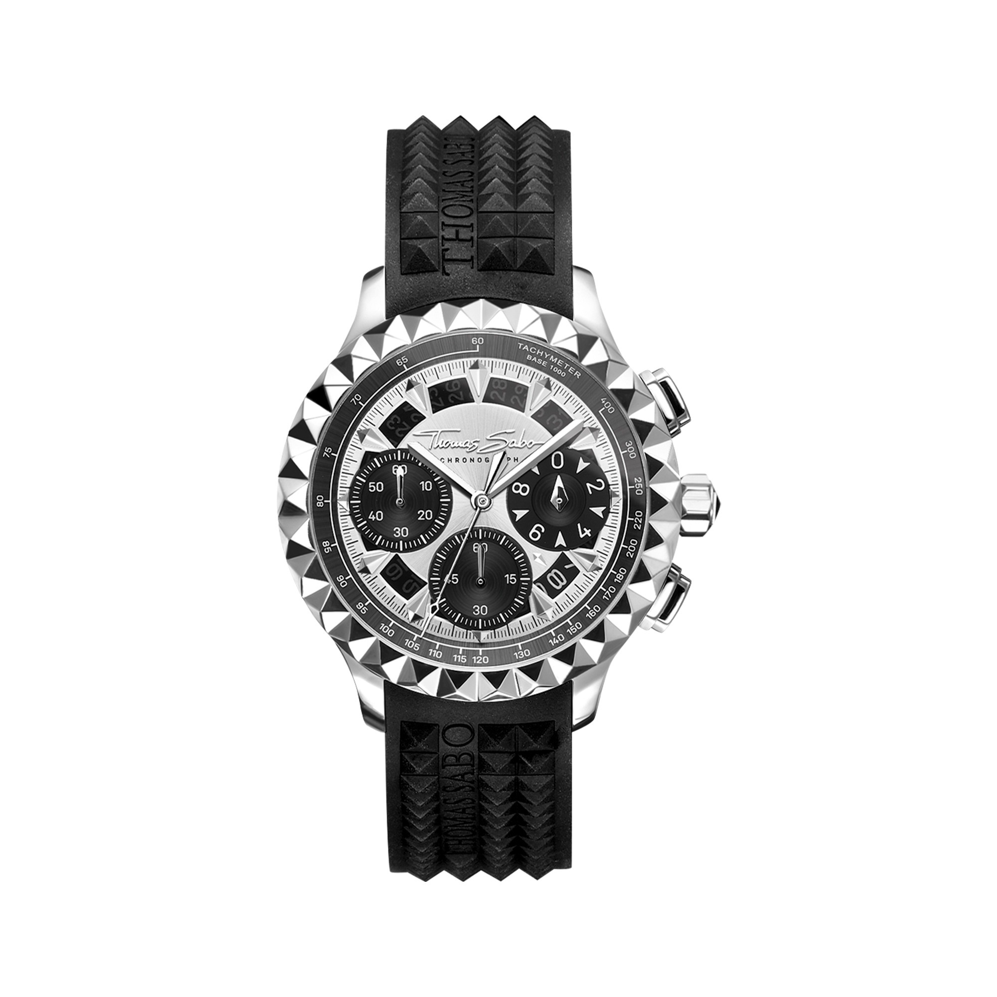 MONTRE REBEL CHRONOGRAPHE NOIR ARGENT 