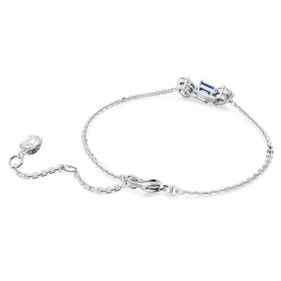 Bracelet swarovski Mesmera tailles variées bleu/blanc 