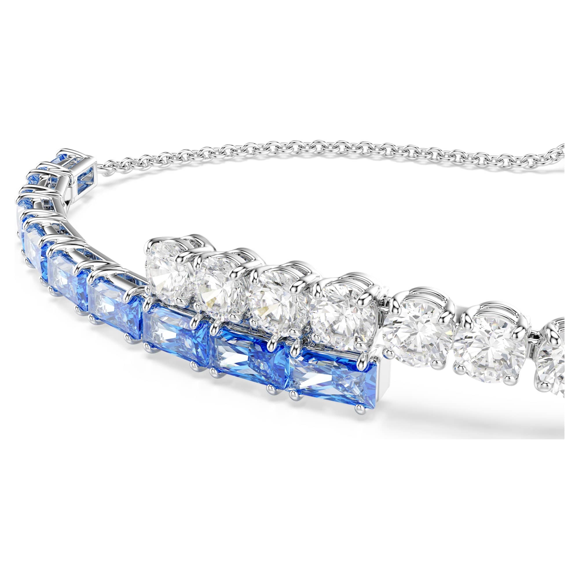 Bracelet Swarovski Matrix bleu:blanc