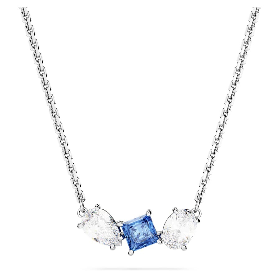 COLLIER SWAROVSKI MESMERA TAILLE VARIEE BLEUE