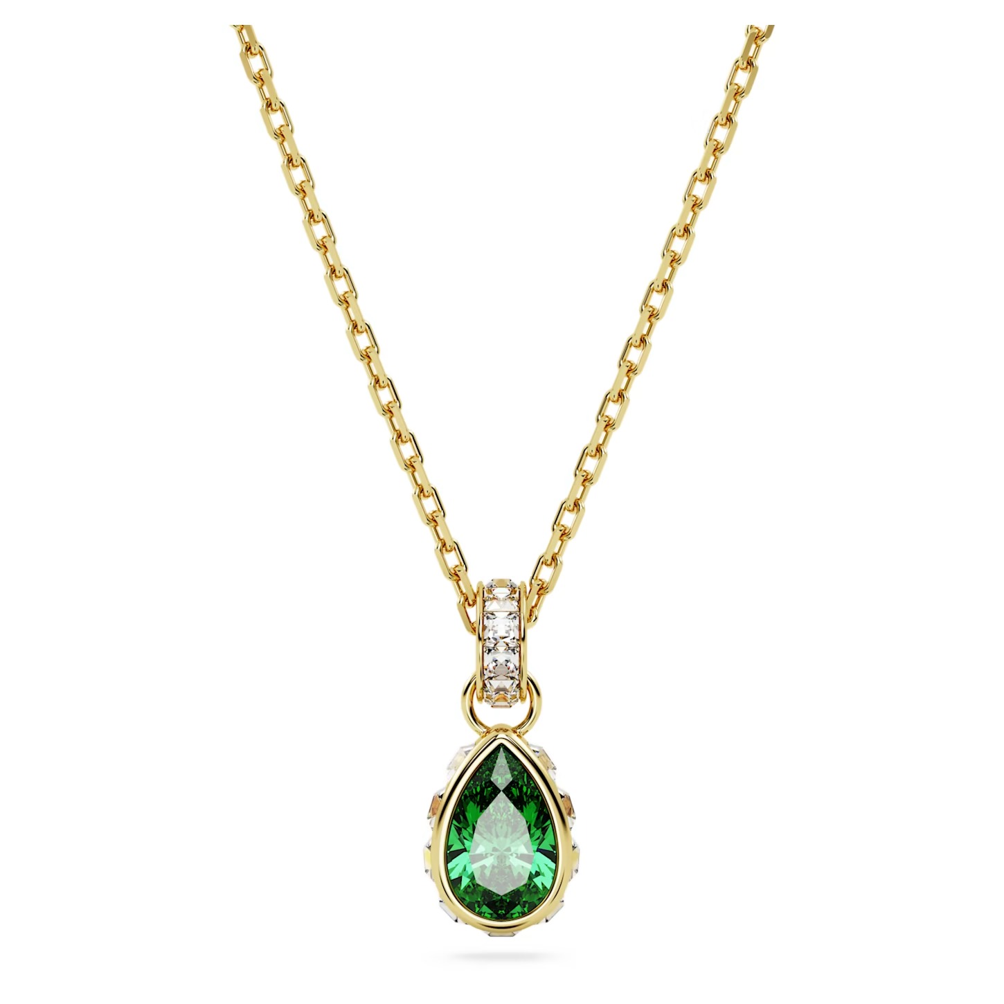 COLLIER SWAROVSKI STILLA TAILLE POIRE VERT
