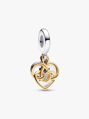 CHARM PANDORA DOUBLE MAMAN DIAMANT