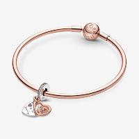 CHARM PANDORA COEUR DE L INFINI ENTRELACES