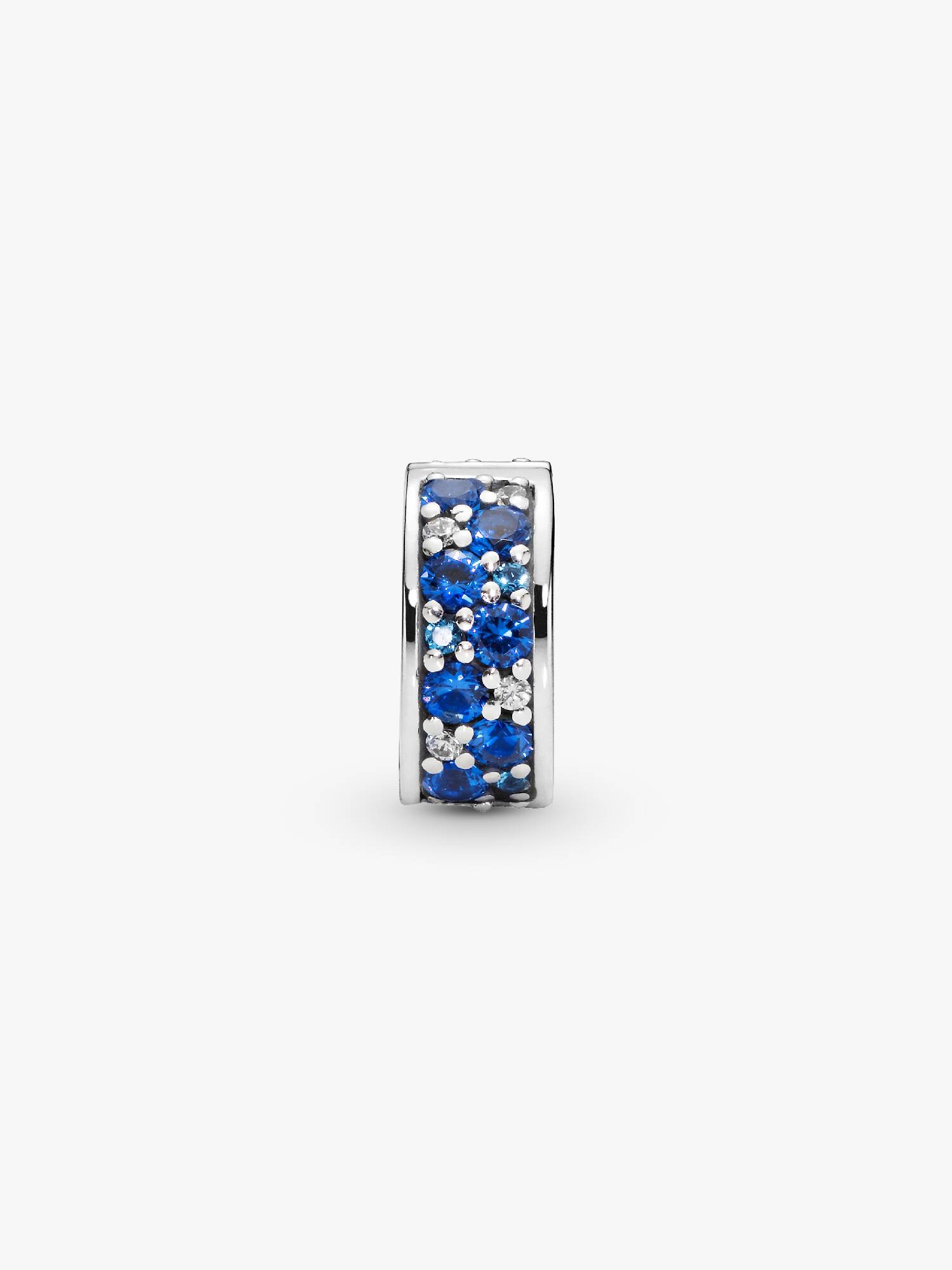 CHARM CLIP PANDORA BLEU SCINTILLANT