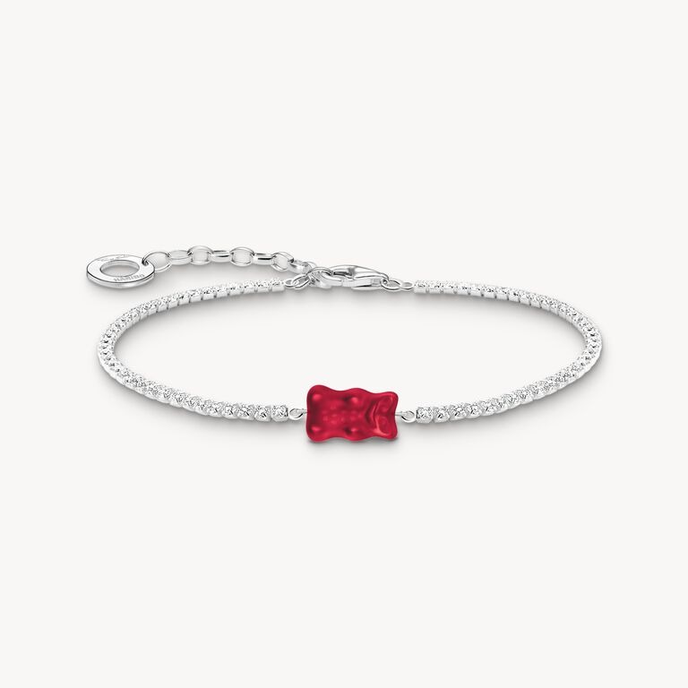 Bracelet Thomas Sabo Haribo tennis ourson rouge 