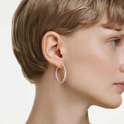 boucles d oreilles Swarovski  Matrix dorées