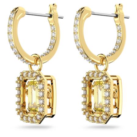 PENDANT D OREILLES SWAROVSKI MILLENIA PIERRE DANSANTE JAUNE