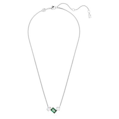 COLLIER SWAROVSKI MESMERA TAILLES VARIEES VERT /BLANC 