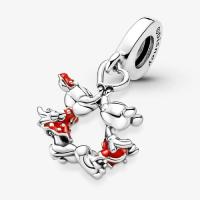 CHARM PANDORA DISNEY BAISER MICKEY MINNIE 