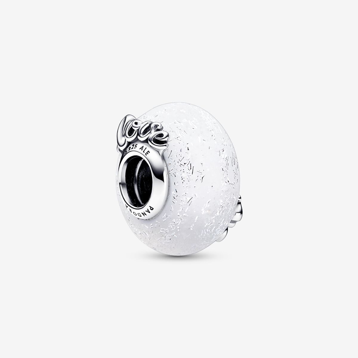 CHARM PANDORA MURANO SCINTILLANT ARGENTE LOVE MUM