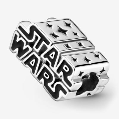CHARM PANDORA STAR WARS LOGO 3D EMAIL NOIR 