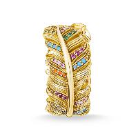 BAGUE THOMAS SABO PLUME OR
