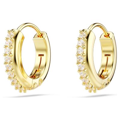 Boucles d oreilles Matrx Swarovski dorées à l or fin 18 carat