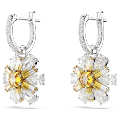 BOUCLES D'OREILES IDYLLIA FLEUR  JAUNE 