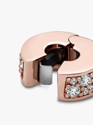 CHARM PANDORA CLIP METAL ROSE 