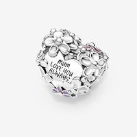 CHARM PANDORA COEUR MUM MARGUERITE 
