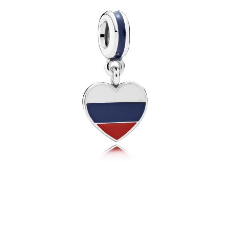 CHARM PANDORA DRAPEAU RUSSE 