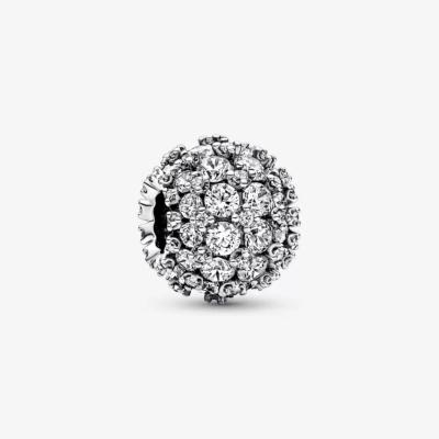 CHARM PANDORA ROND PAVE 