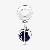 CHARM PANDORA "GLOBE TERRESTRE PIVOTANT" 