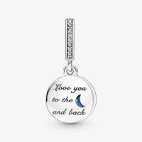 CHARM PANDORA DOUBLE ARBRE DE VIE LUNE ET GALAXIE