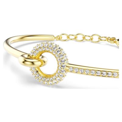 Bracelet jonc Swarovski Dextera dore 