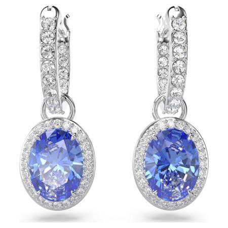Boucles d oreilles Swarovski constellation taille ovale bleue 