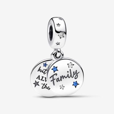 CHARM PANDORA FAMILLY MEDAILLE DOUBLE 