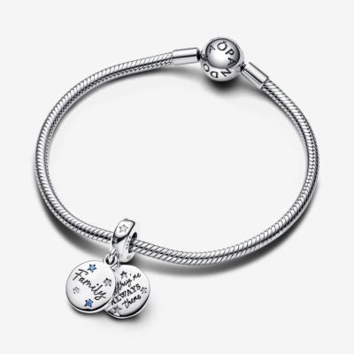 CHARM PANDORA FAMILLY MEDAILLE DOUBLE 