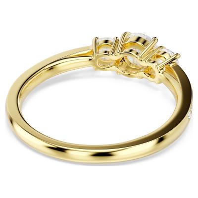 Bague Swarovki Stilla plaqué or 18 carats taille 3 pierres