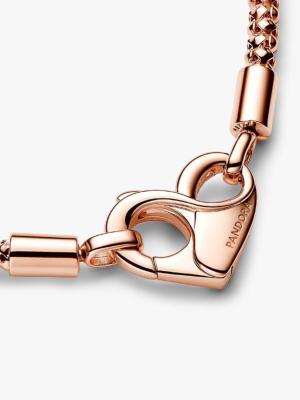 BRACELET PANDORA CHARM METAL DORE A L OR ROSE 14 CARAT 
