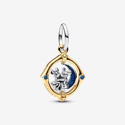 CHARM PANDORA DISNEY MICKEY MINNIE LUNE PIVOTANTE