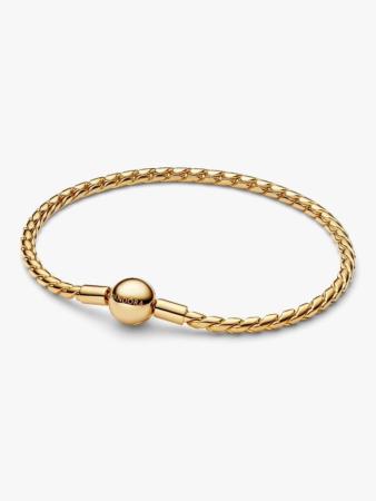 BRACELET CHARM PANDORA MAILLE CHEVRON DORÉ 