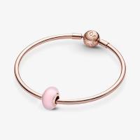 CHARM PANDORA VERRE DE MURANO ROSE MAT