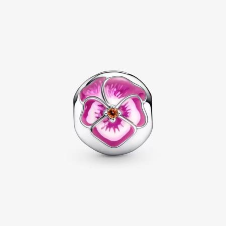 CLIP PANDORA PENSEE ROSE 