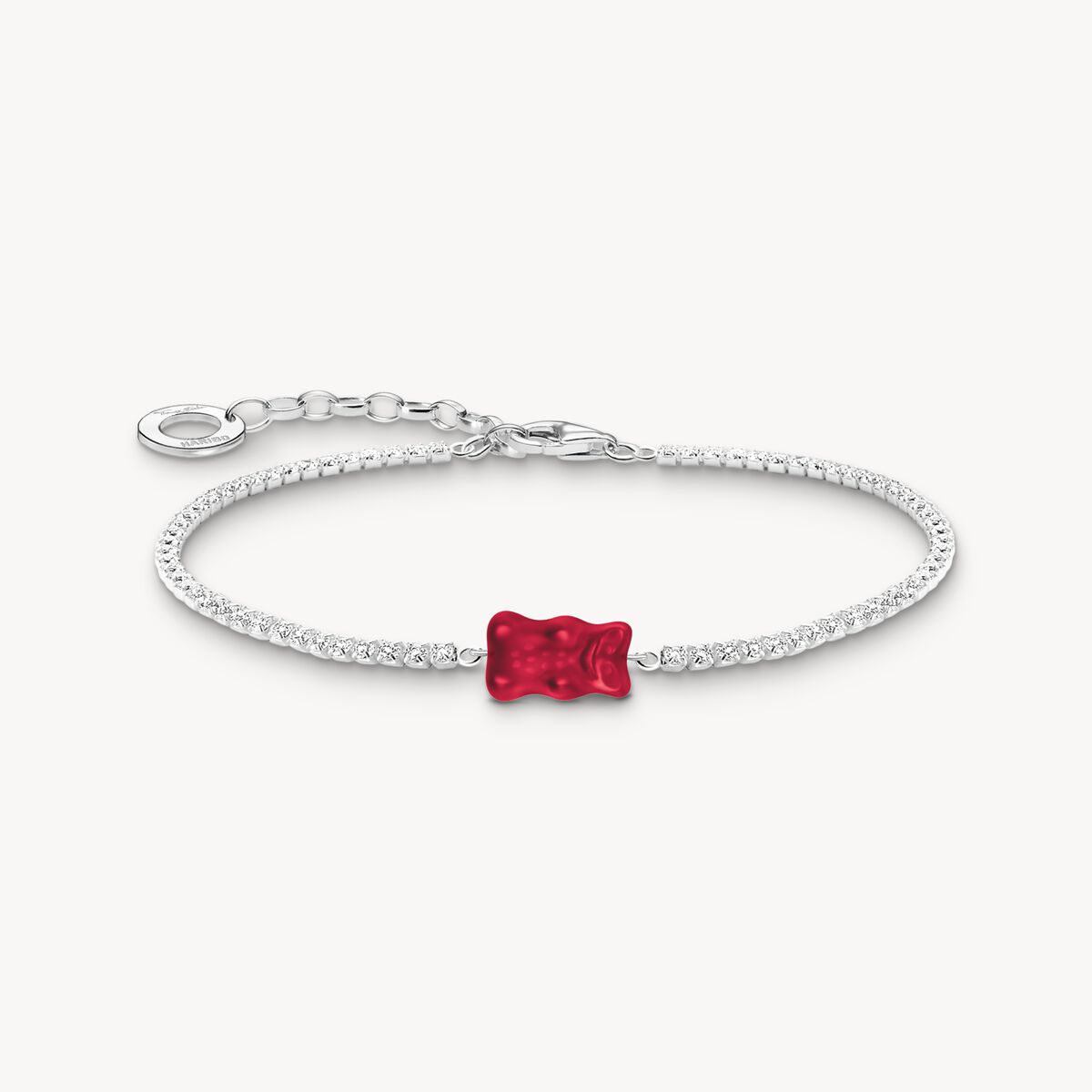 Bracelet Thomas Sabo tennis Haribo ourson rouge 