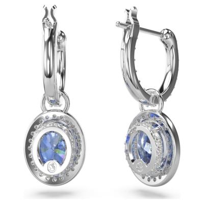 Boucles d oreilles Swarovski constellation taille ovale bleue 