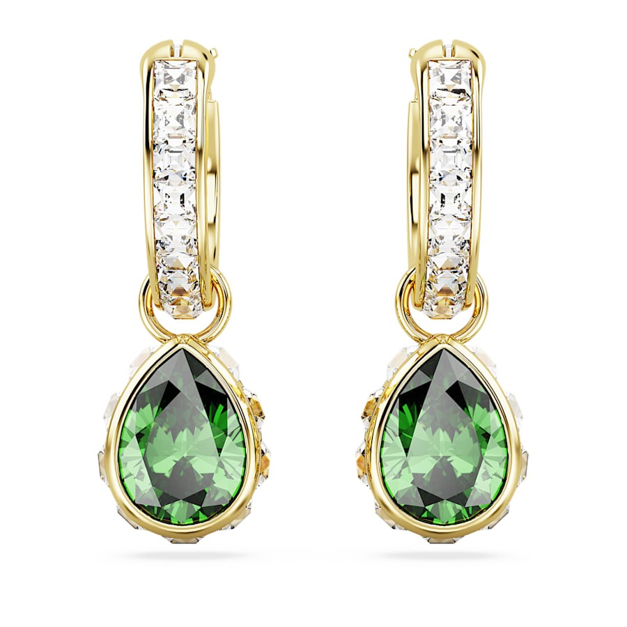 Boucles d oreilles Swarovski Stilla taille poire vert