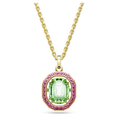 COLLIER SWAROVSKI CHROMA TAILLE OCTOGONALE ROSE/GOS 