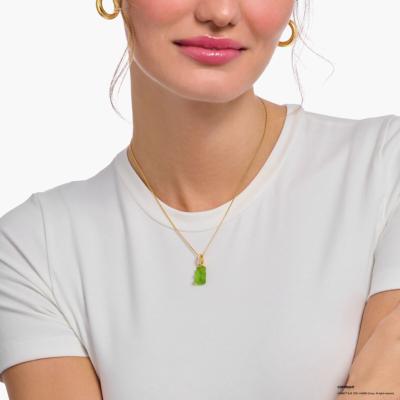 Collier Thomas Sabo Haribo ourson vert chaine dorée