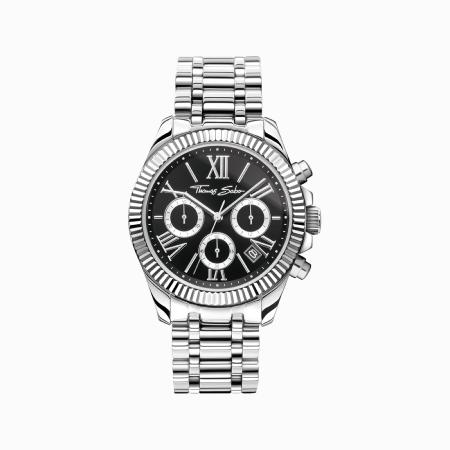 Montre Thomas Sabo Divine chronographe acier/fond noir