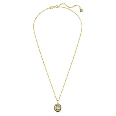 COLLIER SWAROVSKI CHROMA TAILLE OCTOGONALE ROSE/GOS 