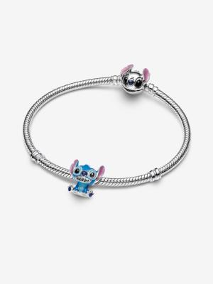 Charm Pandora Disney Stitch émail bleu 
