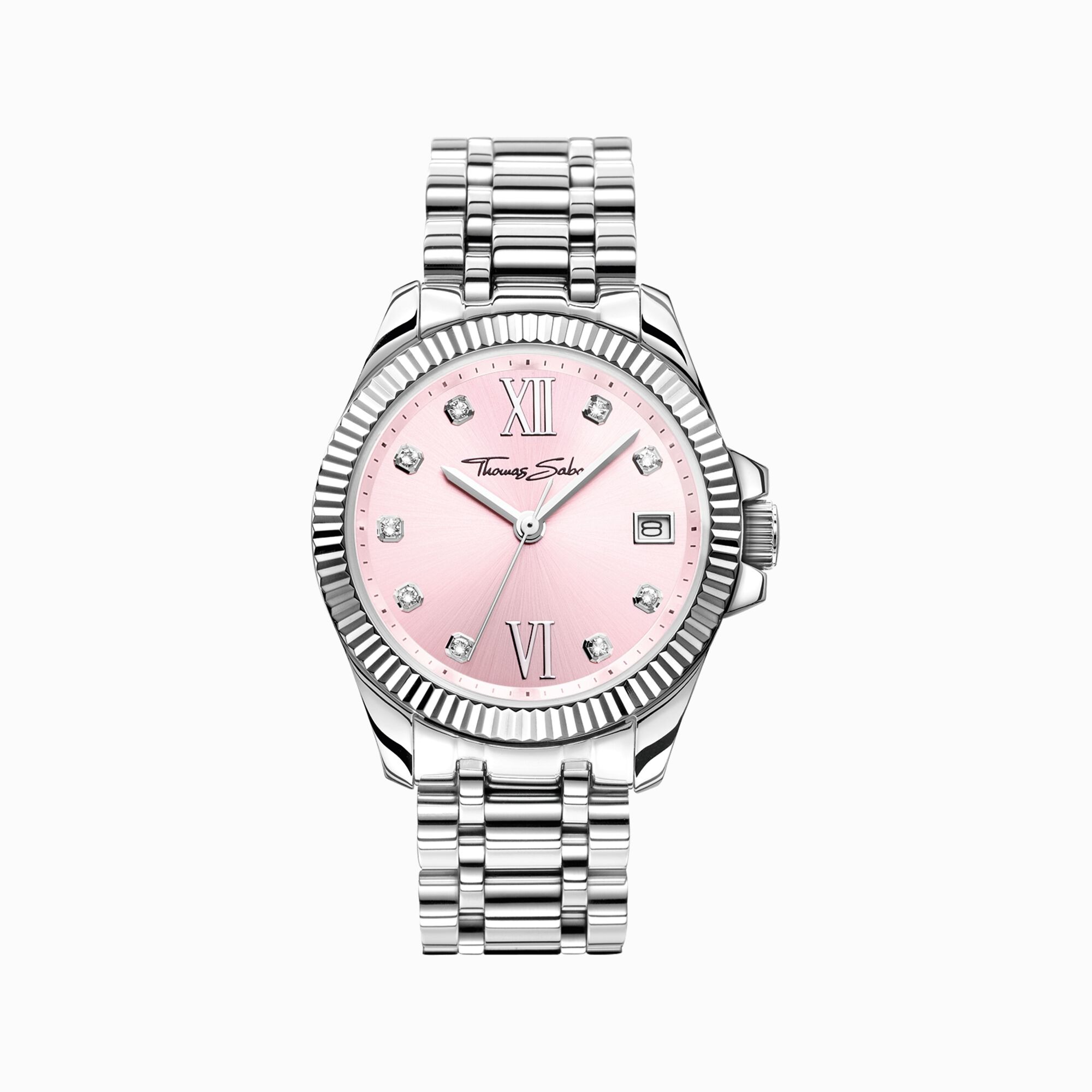 MONTRE THOMAS SABO DIVINE ACIER/FOND ROSE