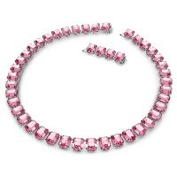 COLLIER SWAROVSKI MILLENIA TAILLE OCTOGONALE ROSE 