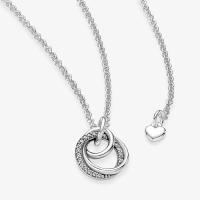 COLLIER CERCLES PANDORA MA FAMILLE POUR TOUJOURS