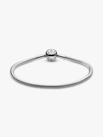 BRACELET CHARM  PANDORA FERMOIR ROND EN ARGENT  