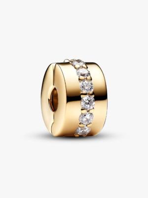 CHARM CLIP PANDORA RANGEE SCINTILLANTE DOREE