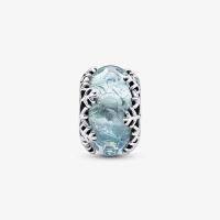 CHARM PANDORA MURANO BLUE HIVER GIVRE