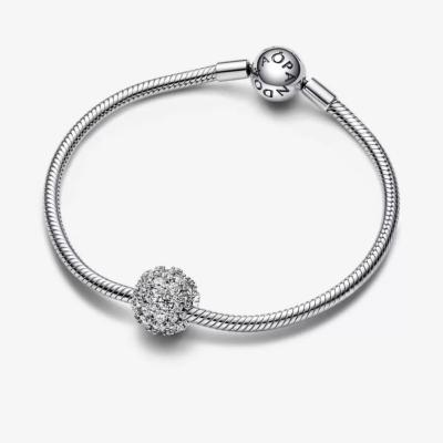 CHARM PANDORA ROND PAVE 