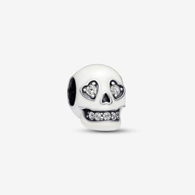 CHARM PANDORA LUMINESCENTE TETE DE MORT SCINTILLANTE 